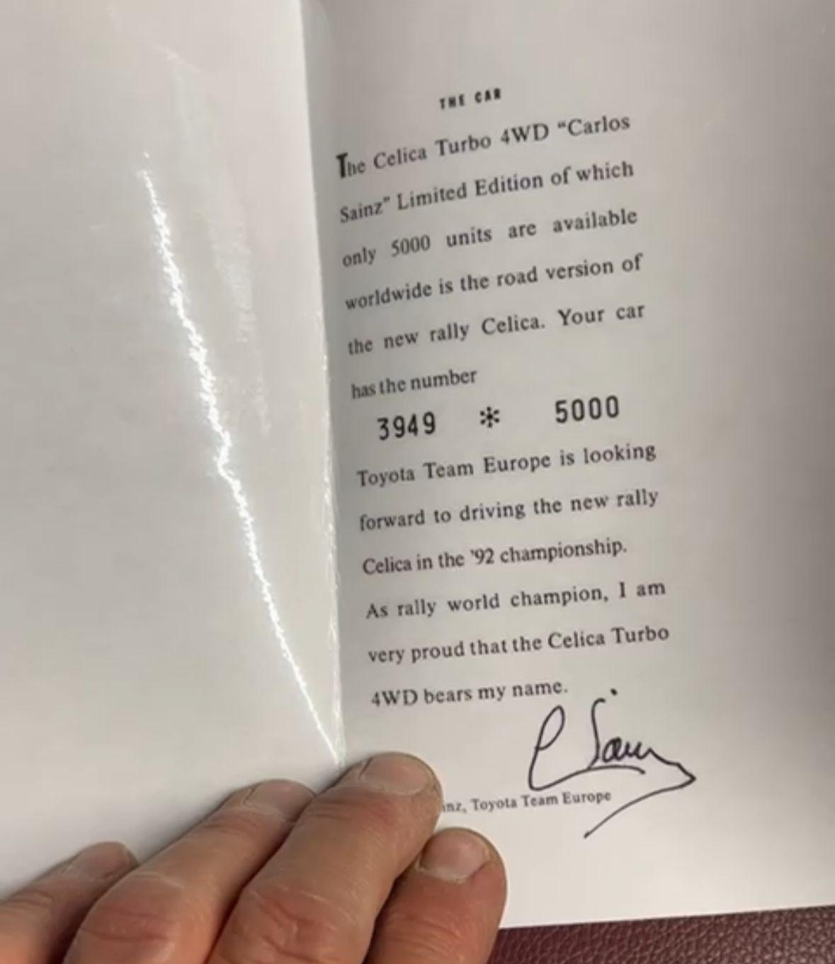 Toyota Celica Carlos Sainz